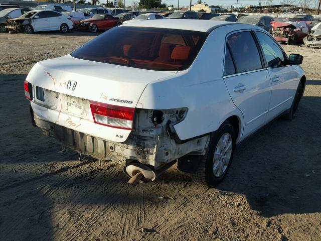 1HGCM56334A136852 - 2004 HONDA ACCORD LX WHITE photo 4