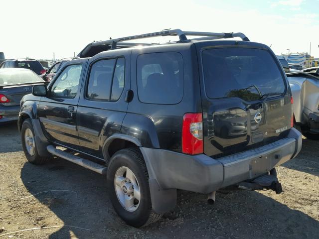 5N1ED28T72C572779 - 2002 NISSAN XTERRA XE BLACK photo 3