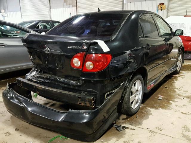 2T1BR32E56C609205 - 2006 TOYOTA COROLLA CE BLACK photo 4