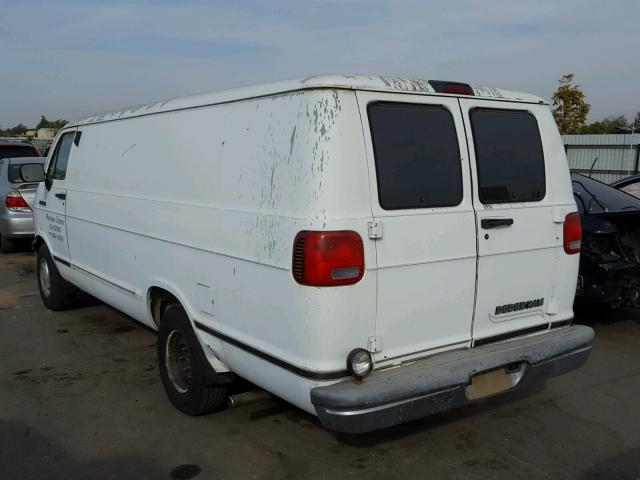 2B7HB21YXRK135656 - 1994 DODGE RAM VAN B2 WHITE photo 3