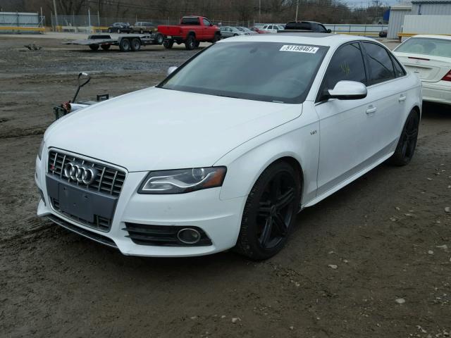 WAUKGAFL7CA108638 - 2012 AUDI S4 PRESTIG WHITE photo 2