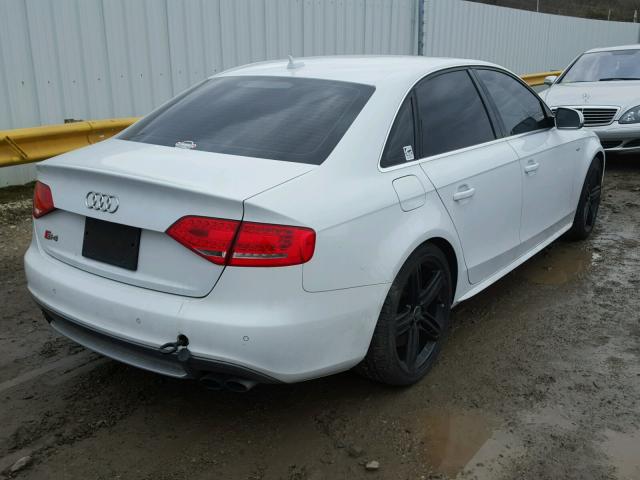 WAUKGAFL7CA108638 - 2012 AUDI S4 PRESTIG WHITE photo 4