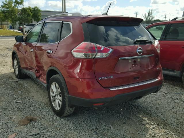 5N1AT2MT5FC927333 - 2015 NISSAN ROGUE S RED photo 3