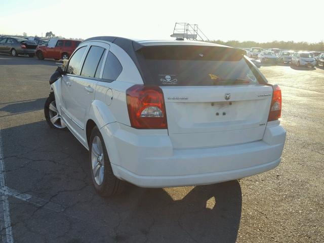 1B3CB4HA6AD587540 - 2010 DODGE CALIBER SX WHITE photo 3