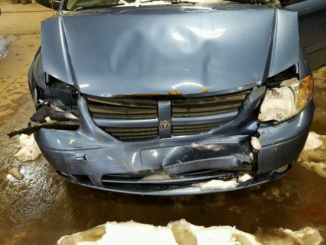 2D4GP44L67R339256 - 2007 DODGE GRAND CARA BLUE photo 7