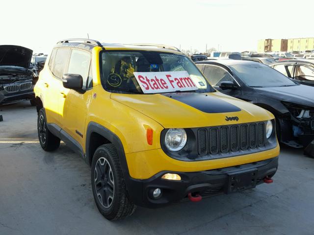 ZACCJBCT3FPB93176 - 2015 JEEP RENEGADE T YELLOW photo 1