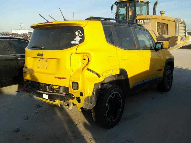 ZACCJBCT3FPB93176 - 2015 JEEP RENEGADE T YELLOW photo 4