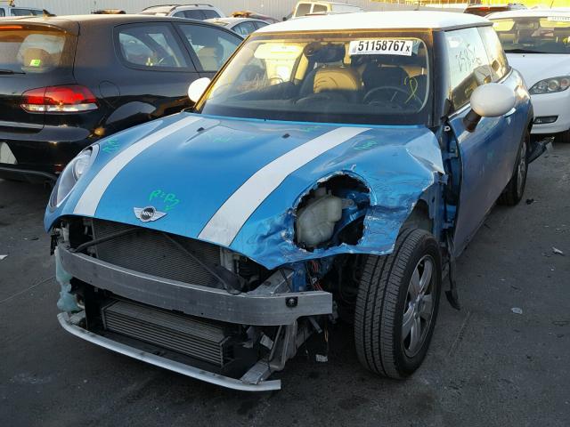 WMWXM5C52F3B34829 - 2015 MINI COOPER BLUE photo 2