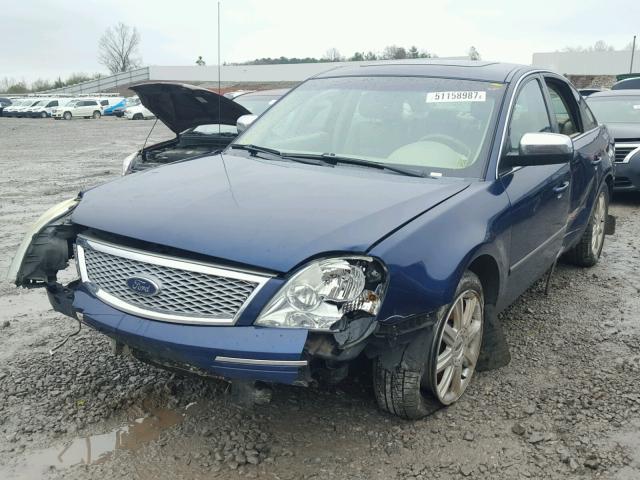 1FAHP25115G205231 - 2005 FORD FIVE HUNDR BLUE photo 2