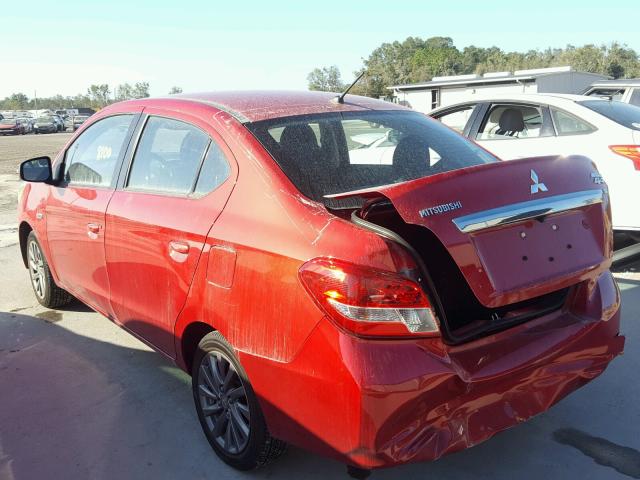 ML32F4FJ4HHF11082 - 2017 MITSUBISHI MIRAGE G4 RED photo 3