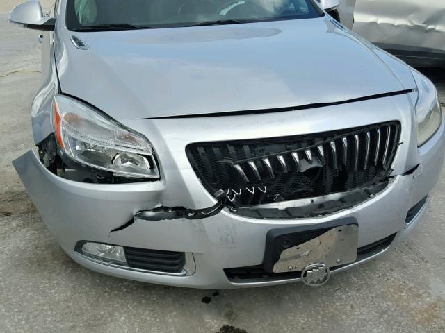 2G4GS5ER9D9232262 - 2013 BUICK REGAL PREM SILVER photo 9