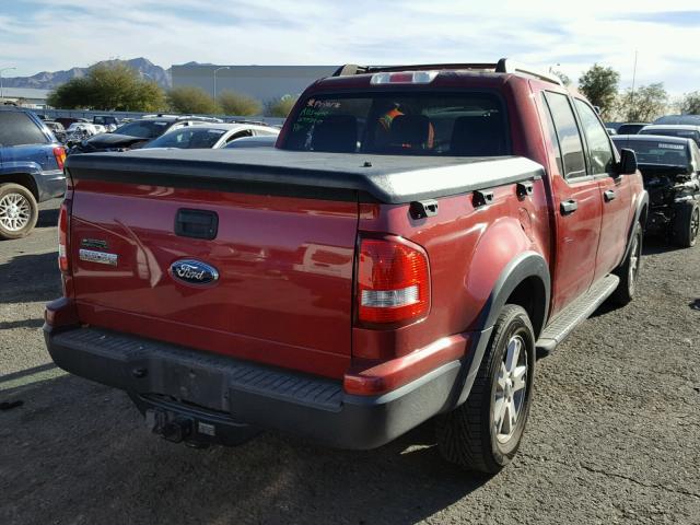 1FMEU31KX7UA09203 - 2007 FORD EXPLORER S RED photo 4