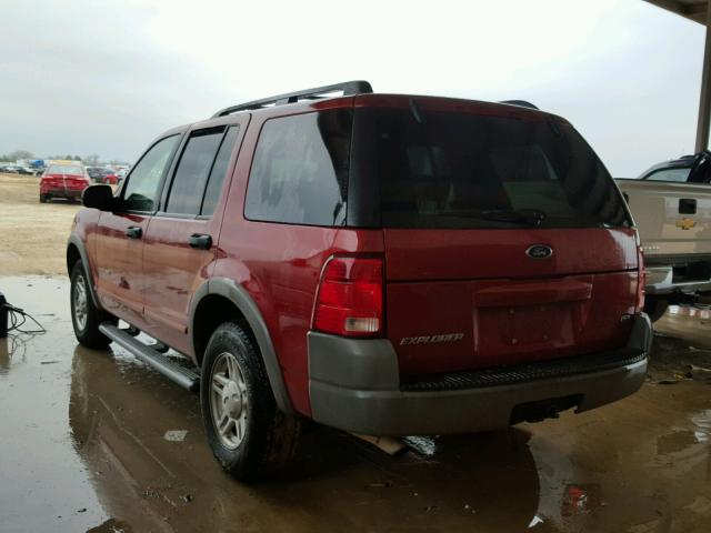 1FMZU72E52UC06869 - 2002 FORD EXPLORER X RED photo 3