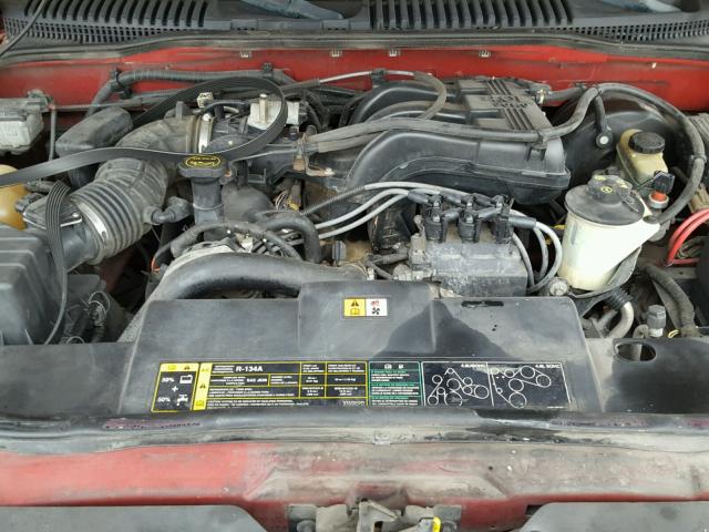 1FMZU72E52UC06869 - 2002 FORD EXPLORER X RED photo 7