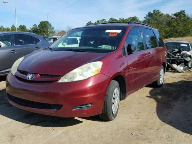 5TDZA23C46S554279 - 2006 TOYOTA SIENNA MAROON photo 2