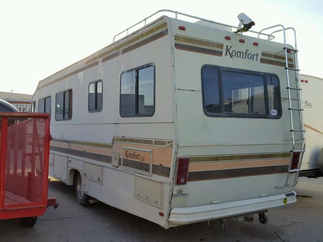 1GBKP37W6H3319384 - 1987 KOMF MOTORHOME TAN photo 3