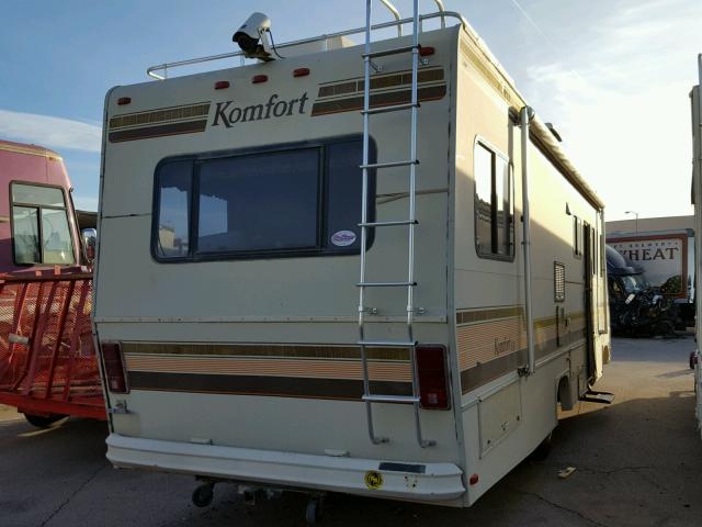 1GBKP37W6H3319384 - 1987 KOMF MOTORHOME TAN photo 4