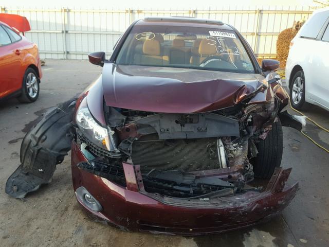 1HGCP2F70AA083208 - 2010 HONDA ACCORD EX BURGUNDY photo 9