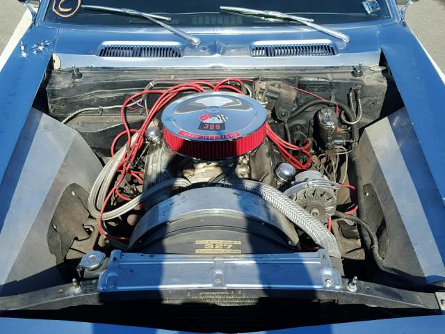 124678N356493 - 1968 CHEVROLET CAMARO BLUE photo 7