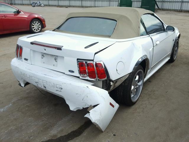 1FAFP45X9YF138539 - 2000 FORD MUSTANG GT WHITE photo 4