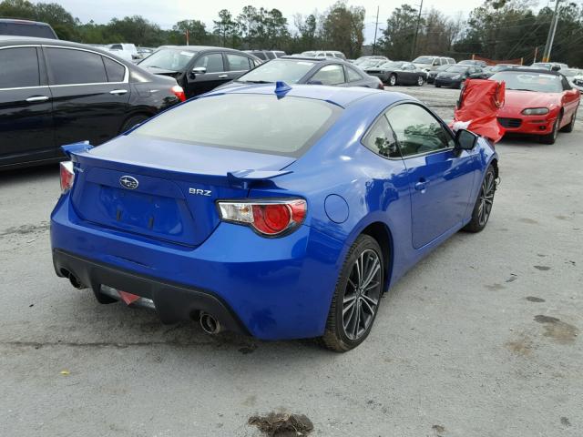 JF1ZCAC17G9601135 - 2016 SUBARU BRZ 2.0 LI BLUE photo 4