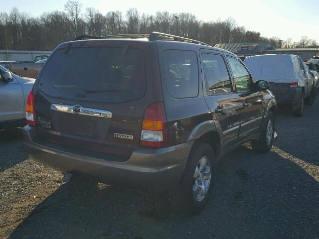 4F2CU08101KM23861 - 2001 MAZDA TRIBUTE LX BURGUNDY photo 4