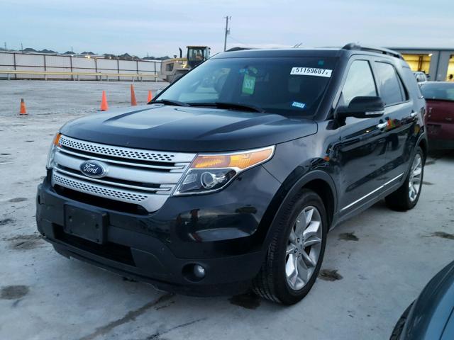 1FM5K7D8XDGB52627 - 2013 FORD EXPLORER X BLACK photo 2