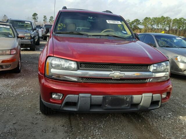 1GNES16S436136140 - 2003 CHEVROLET TRAILBLAZE RED photo 10