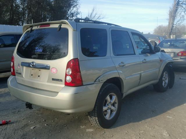 4F2YZ04135KM09729 - 2005 MAZDA TRIBUTE S GOLD photo 4