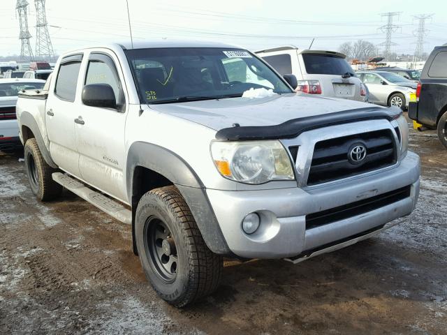 5TEJU62N68Z588499 - 2008 TOYOTA TACOMA DOU SILVER photo 1