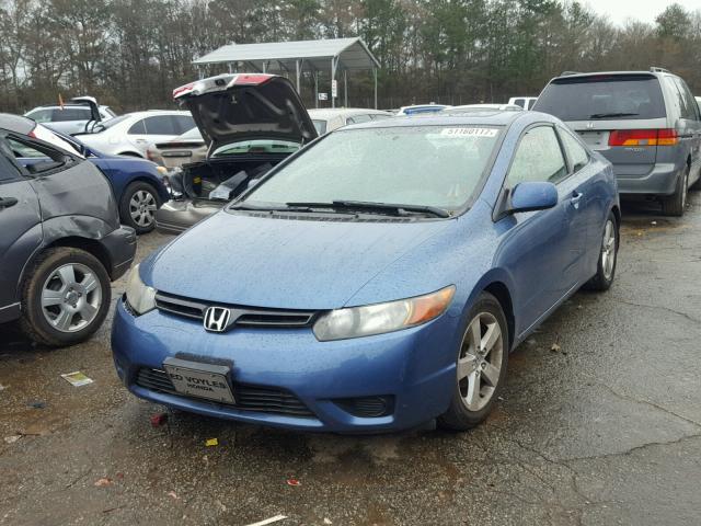 2HGFG12837H501776 - 2007 HONDA CIVIC EX BLUE photo 2