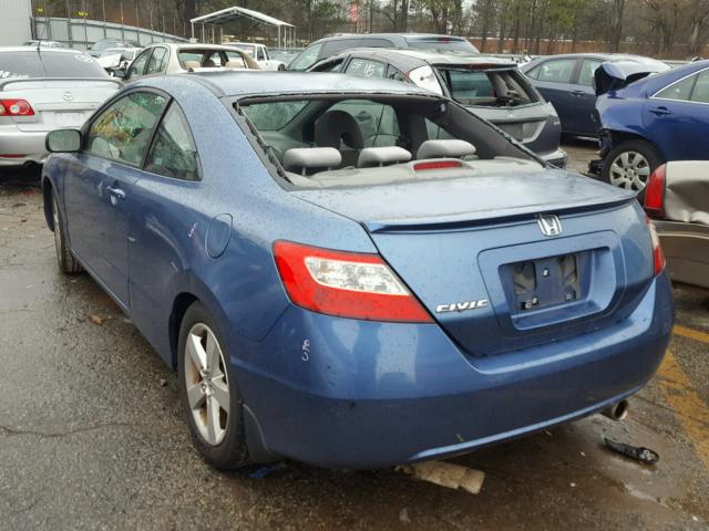 2HGFG12837H501776 - 2007 HONDA CIVIC EX BLUE photo 3