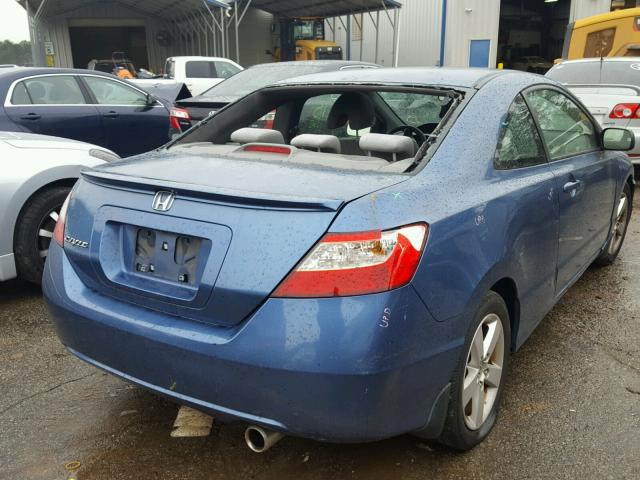 2HGFG12837H501776 - 2007 HONDA CIVIC EX BLUE photo 4