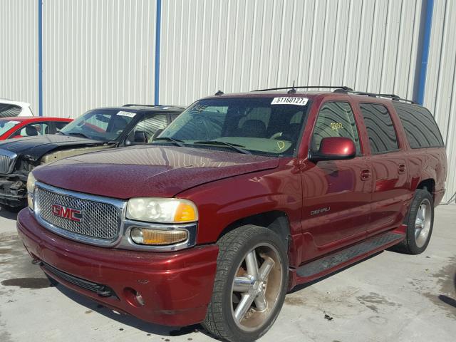 1GKFK66U53J138086 - 2003 GMC YUKON XL D MAROON photo 2