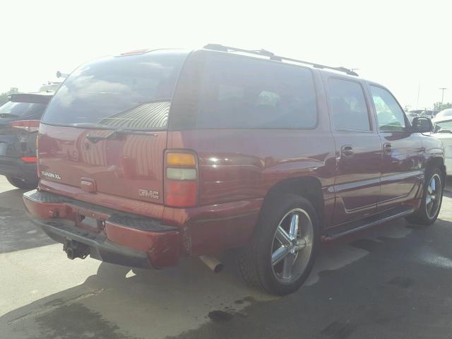 1GKFK66U53J138086 - 2003 GMC YUKON XL D MAROON photo 4