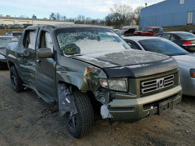 2HJYK16576H511565 - 2006 HONDA RIDGELINE GREEN photo 1