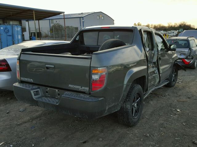 2HJYK16576H511565 - 2006 HONDA RIDGELINE GREEN photo 4