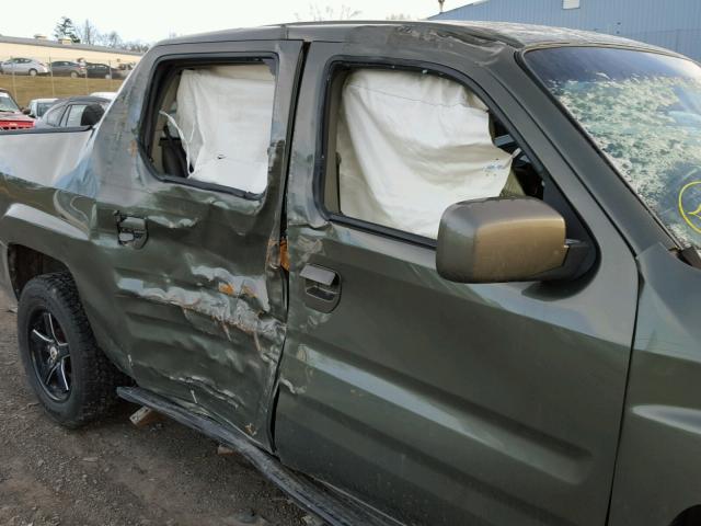 2HJYK16576H511565 - 2006 HONDA RIDGELINE GREEN photo 9