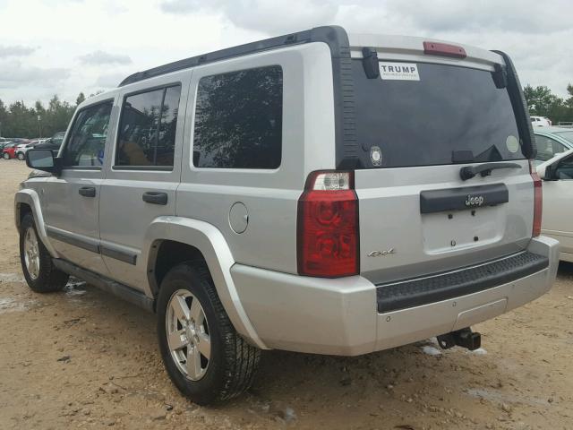 1J8HG48N16C244679 - 2006 JEEP COMMANDER SILVER photo 3