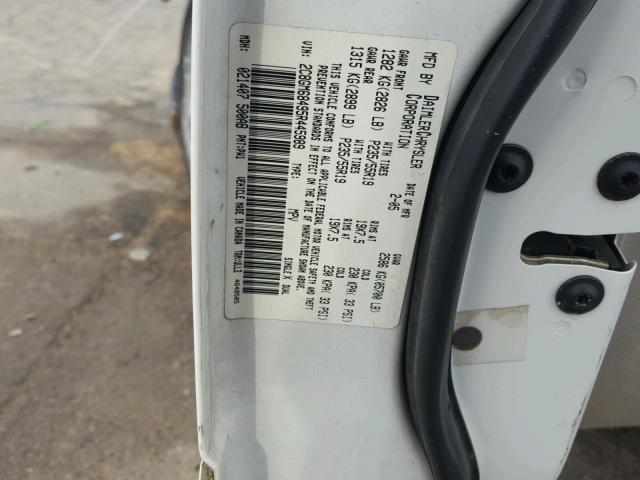 2C8GM68495R445989 - 2005 CHRYSLER PACIFICA T WHITE photo 10