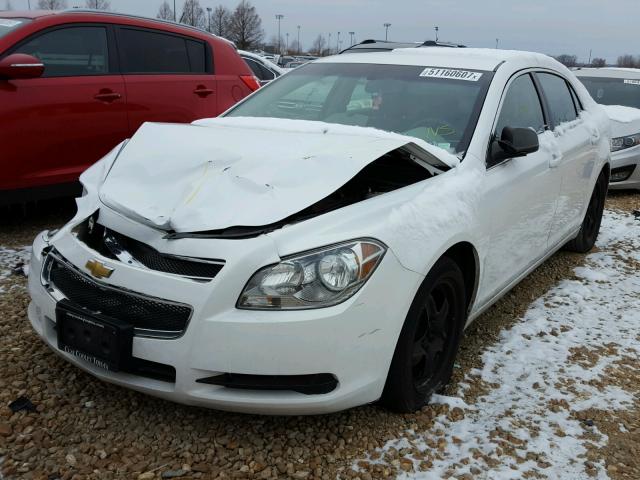 1G1ZA5E00CF370613 - 2012 CHEVROLET MALIBU LS WHITE photo 2