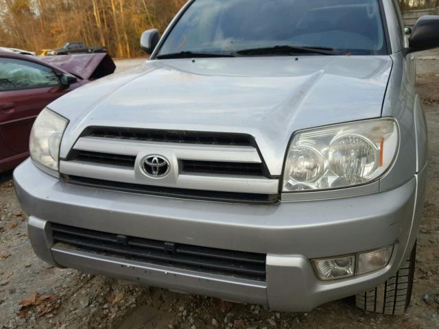 JTEBU14R740042680 - 2004 TOYOTA 4RUNNER SR SILVER photo 9