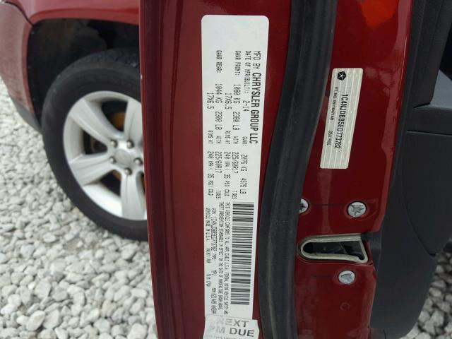 1C4NJDBB5ED773782 - 2014 JEEP COMPASS SP 红色 照片 10