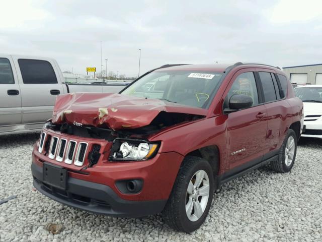 1C4NJDBB5ED773782 - 2014 JEEP COMPASS SP 红色 照片 2