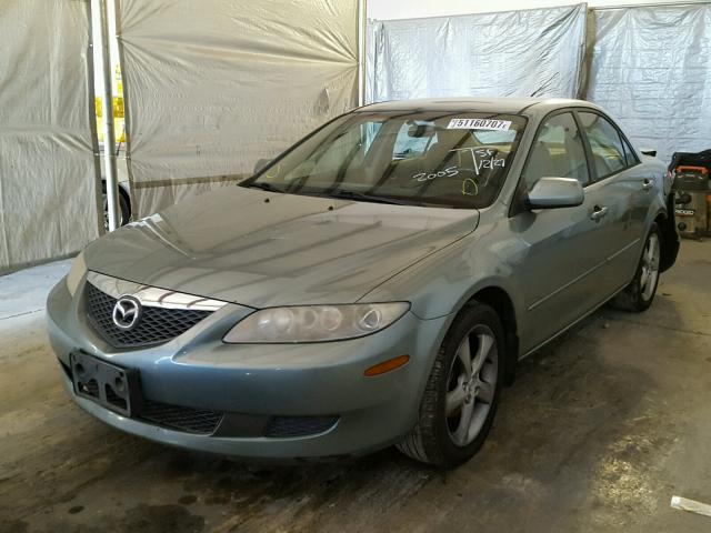 1YVFP80C055M46491 - 2005 MAZDA 6 I GREEN photo 2