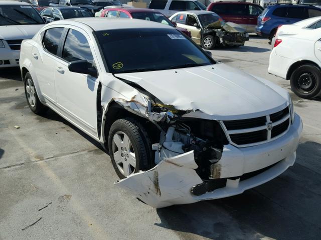 1B3CC4FB3AN191584 - 2010 DODGE AVENGER SX WHITE photo 1