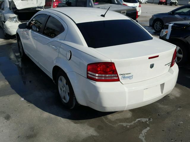 1B3CC4FB3AN191584 - 2010 DODGE AVENGER SX WHITE photo 3