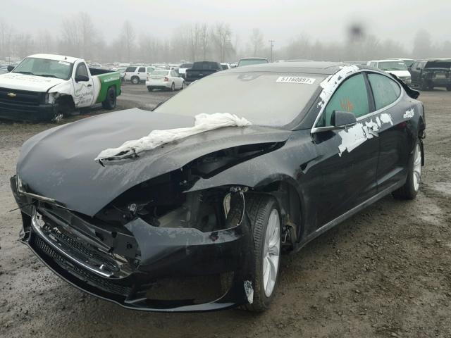 5YJSA1E25GF132933 - 2016 TESLA MODEL S BLACK photo 2