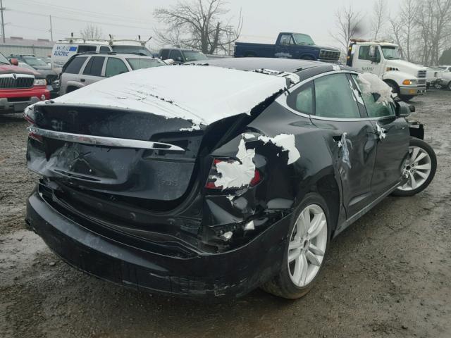 5YJSA1E25GF132933 - 2016 TESLA MODEL S BLACK photo 4