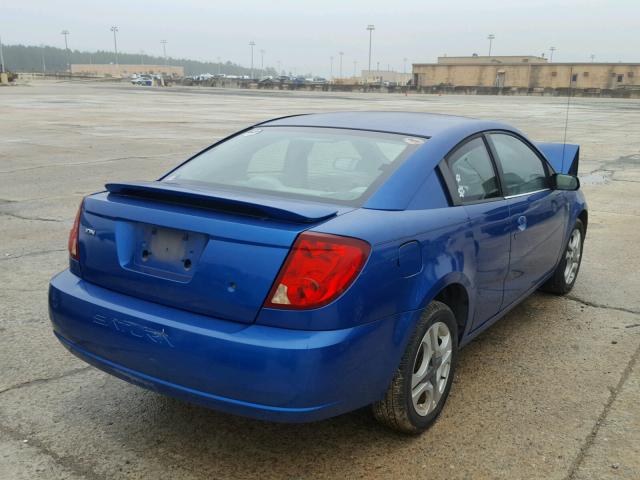 1G8AW12F44Z133768 - 2004 SATURN ION LEVEL BLUE photo 4